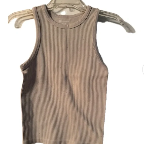 Women’s Ribbed Tank Tops - Black, Cream, Blue, Brown Size Large - Picture 3 of 9